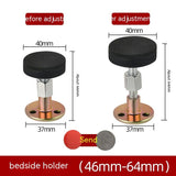 Adjustable Threaded Bed Frame Anti-Shake Tool for Bed, Headboard Stoppers, Prevent loosening Anti-Shake Fixer (46-64mm)