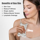 Advanced Ceramic Gua Sha Facial Tool, Skin Care Gift for Women Men, Face Body Guasha Massage Tool (Facial Massager)
