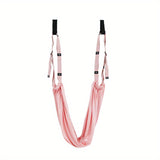 Hanging Fitness Resistance Band: 4-Step Installation, Full-Body Stretching & Strength Training at Home(PINK)