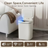 Intelligent sensor trash can, silent and gradual descent - odor-proof, multiple capacity options (14 liters), suitable for kitchens, bathrooms, living rooms, offices - battery-powered (requires AA batteries, batteries not included), waterproof rating: IPX