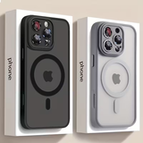iPhone 14 Pro - High-end Magnetic Silicone Protective Case | Matte Semi-transparent Design | Anti-drop and Anti-scuff | Strong Magnetic Adhesion | Lightweight and Comfortable Feel