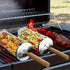 stainless steel BBQ grill, anti-scald design (barbecue basket + barbecue fork + hook) barbecue tool set, portable outdoor barbecue essential items, barbecue camping barbecue accessories, covered outdoor barbecue basket, suitable for camping and outdoor BB