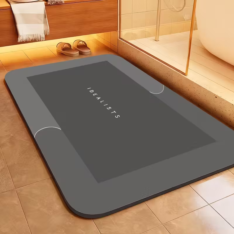 1 piece of super absorbent bathroom mat (40cm * 60cm) - Quick-drying anti-slip floor mat, soft and comfortable bathroom carpet, suitable for bathrooms, shower rooms, laundry rooms, bedrooms, living rooms, door mats, kitchen mats