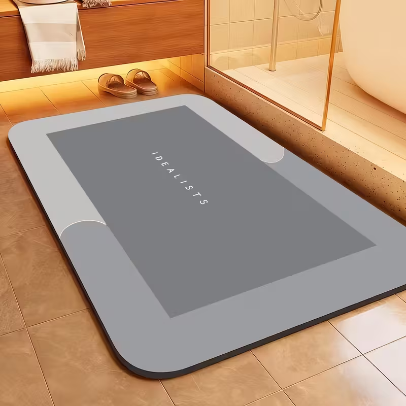 1 piece of super absorbent bathroom mat (40cm * 60cm) - Quick-drying anti-slip floor mat, soft and comfortable bathroom carpet, suitable for bathrooms, shower rooms, laundry rooms, bedrooms, living rooms, door mats, kitchen mats