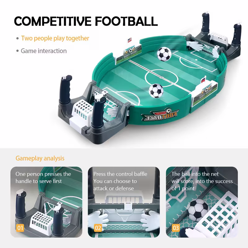 Children's interactive tabletop football game, 5 balls, educational sports tabletop toy, plastic frame, suitable for Valentine's Day, Easter and birthday gifts