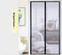Magnetic Screen Door Self-Sealing Mesh Curtain Heavy-Duty Screen Door Insect - Black - Size 120-210cm