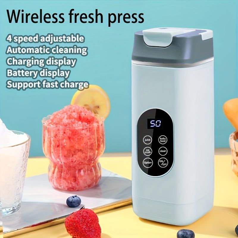 Portable Blender Compact Blender Multifunctional Blender Juice Blender Baby - White - Size 001