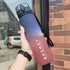Gradient Water Bottle Sports Water Bottle Men Water Bottle Women Water Bottle - Red - Size 650ML
