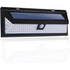 Solar Wall Light 180 LED PIR Motion Sensor Outdoor Garden Light IP65 Waterproof - Black - Size 001