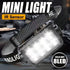 Rechargeable LED Headlamp 6-Mode Front Light USB Recharge 120° Adjustable - Black - Size 01