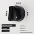 Rotating Wall Lamp Touch Switch Wall Lamp Three-Tone Lighting Wall Lamp Modern - Black - Size 01