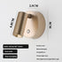 Rotating Wall Lamp Touch Switch Wall Lamp Three-Tone Lighting Wall Lamp Modern - Gold - Size 01