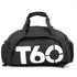 Travel Duffel Bag T60 Duffel Durable Travel Bag Stylish Gym Bag Weekend Bag - black and white - Size 45-25-23CM