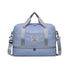 Luxury Duffle Bag Oversized Duffle Travel Bag Gym Bag Multiple Compartments Wet - Mist blue - Size 01