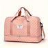 Luxury Duffle Bag Oversized Duffle Travel Bag Gym Bag Multiple Compartments Wet - Pink - Size 01
