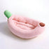 Banana-Shaped Pet Bed Removable Washable Pet Bed Small Medium Dog Bed Cat Bed - Pink - Size 50-30CM