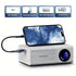Portable Projector Mini Projector 1080P Projector USB Projector Home Theater - White - Size 01