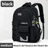 Teenager Backpack Safe Materials Backpack Multiple Compartments Backpack Ample - Black - Size 44-32CM