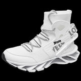 Men'S Casual Shoes Blade Style Shoes Breathable Sports Shoes Shock Absorbing - White - Size 39