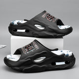 Men'S Slippers EVA Slippers Indoor Outdoor Slippers Beach Slippers Shower - Black - Size 42