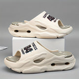 Men'S Slippers EVA Slippers Indoor Outdoor Slippers Beach Slippers Shower - Khaki - Size 38