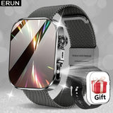 Unisex Smart Watch Stainless Steel Strap Fitness Tracker Call Reminder Message - Black - Size 01