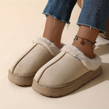 Women'S Furry Slippers Cosy House Shoes Australian Women’S Lounge Slippers Warm - Beige - Size 41