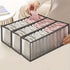 3-Piece Mesh Socks, Underwear & Belt Organizer – Nylon Drawer Dividers, 7 Compartments