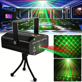 Laser Stage Lighting System with Remote, DMX, and RGB Effects