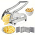 Stainless Steel French Fry Cutter, Adjustable Thickness Vegetable Slicer