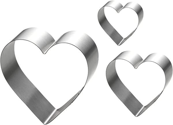 Hot - Selling Heart - Shaped Stainless Steel Cookie Cutters Set - High Quality