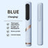 Blue Red Portable Hair Straightening Brush USB Rechargeable Hair Straightener Cold Air