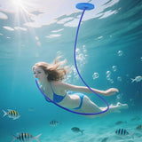 Blue Navy 2-Meter Snorkel Anti-Choke Snorkel Single Head Breathing Apparatus Double Head
