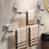 Stainless steel non-drilling towel rack, retractable bathroom suction cup storage rack, strong adhesive strong load-bearing, multi-function shower rack suitable for shower room, balcony storage, home storage god