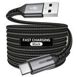 Black 240W Type-C Cable Super Fast Charging Cable 2m Data Cable Durable Charging