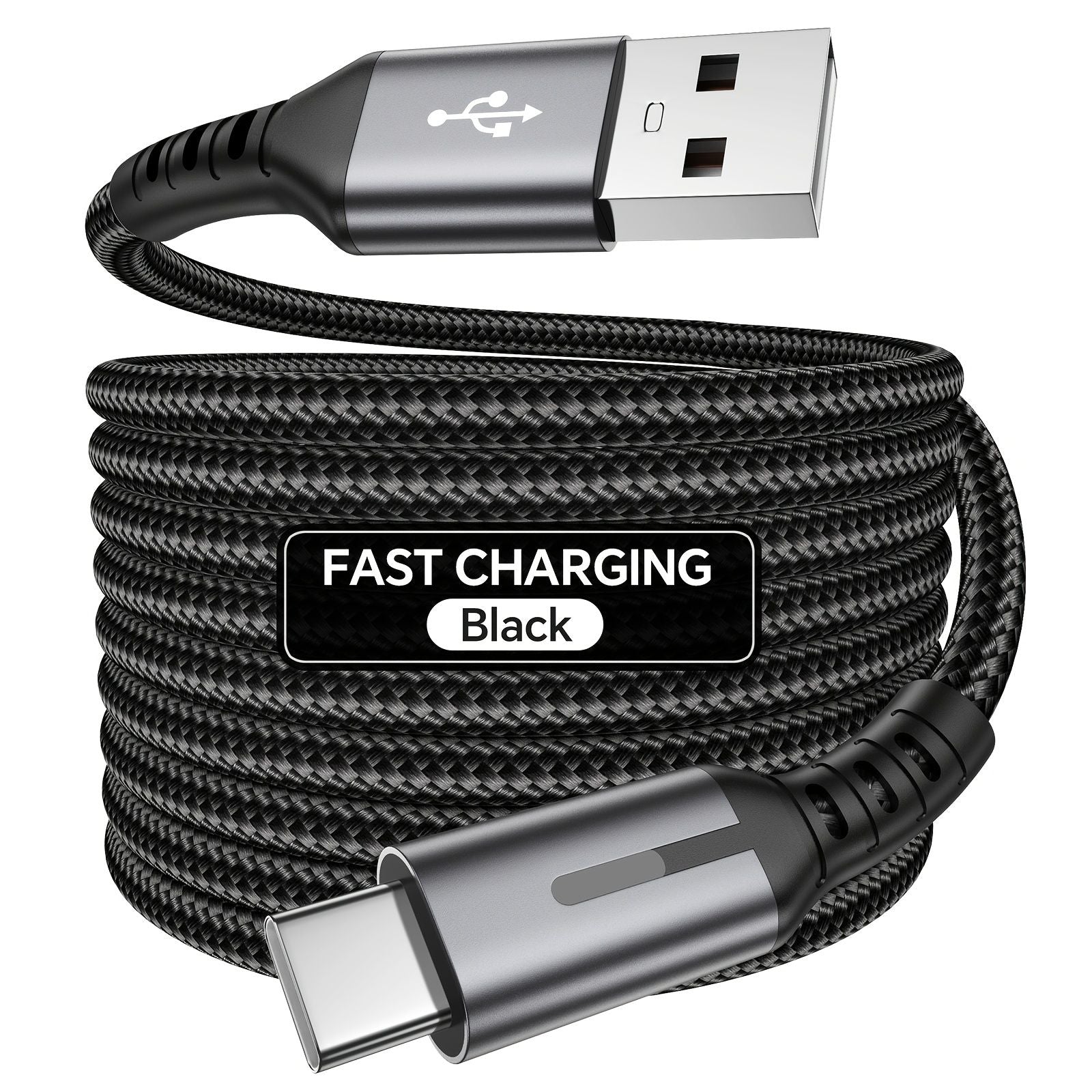 Black 240W Type-C Cable Super Fast Charging Cable 2m Data Cable Durable Charging