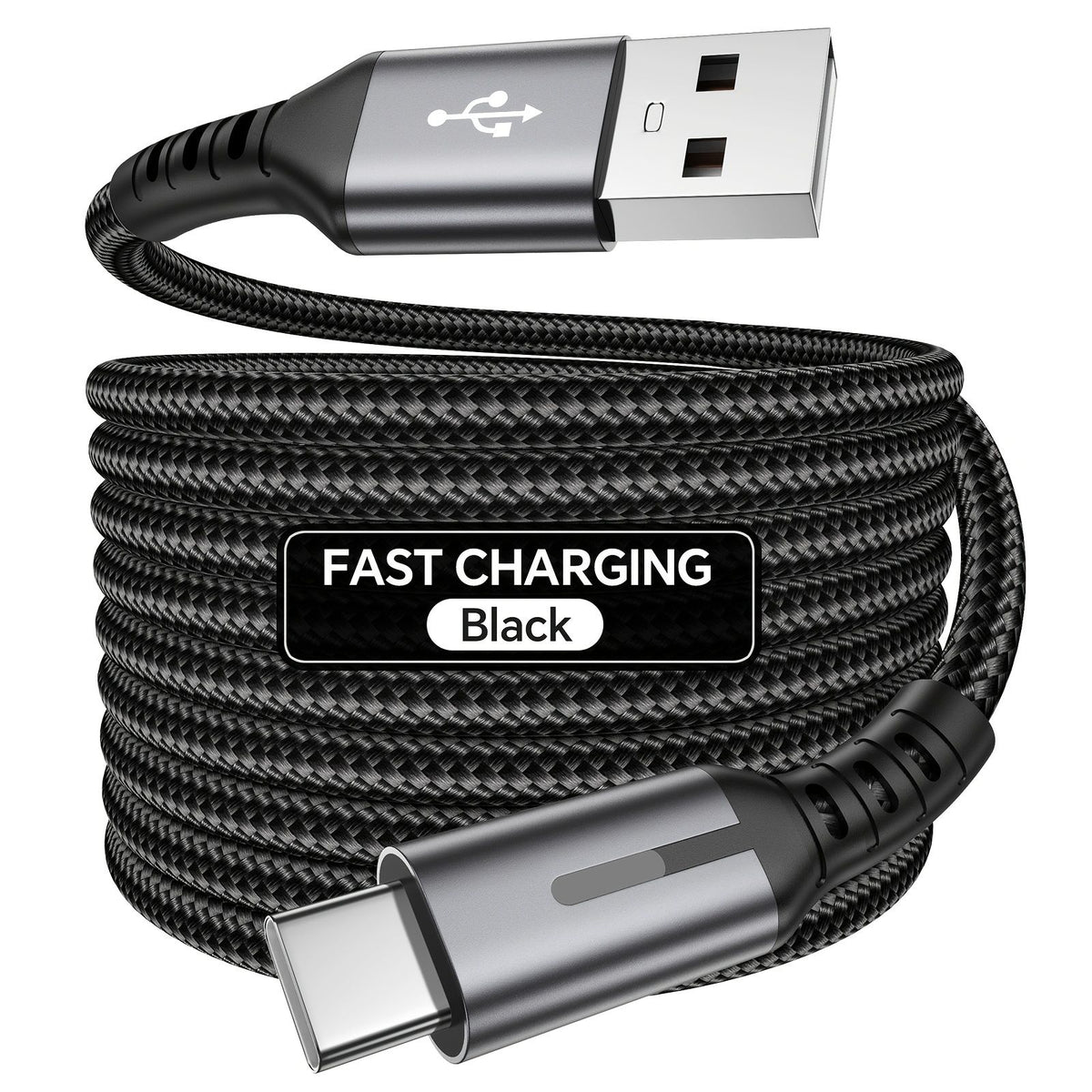 Black 240W Type-C Cable Super Fast Charging Cable 2m Data Cable Durable Charging