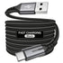 Black 240W Type-C Cable Super Fast Charging Cable 2m Data Cable Durable Charging