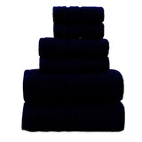 6-Piece Black Towel Set – Soft, Absorbent & Stylish Bathroom Linens