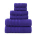 6-Piece Purple Towel Set for Bathroom, Soft & Absorbent Cotton Towels