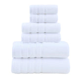 6-Piece White Towel Set