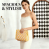"Yuanqi Checkerboard" Warm Yellow tote bag | Two-in-one handbag and cross-body bag, can hold sunshine and trivial matters, the first choice for energetic commuting