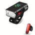 1 pack of bicycle lights | front and rear lights, 4 modes, USB charging, super bright LED night riding lights, handlebar mount, not waterproof, suitable for road/mountain bikes
