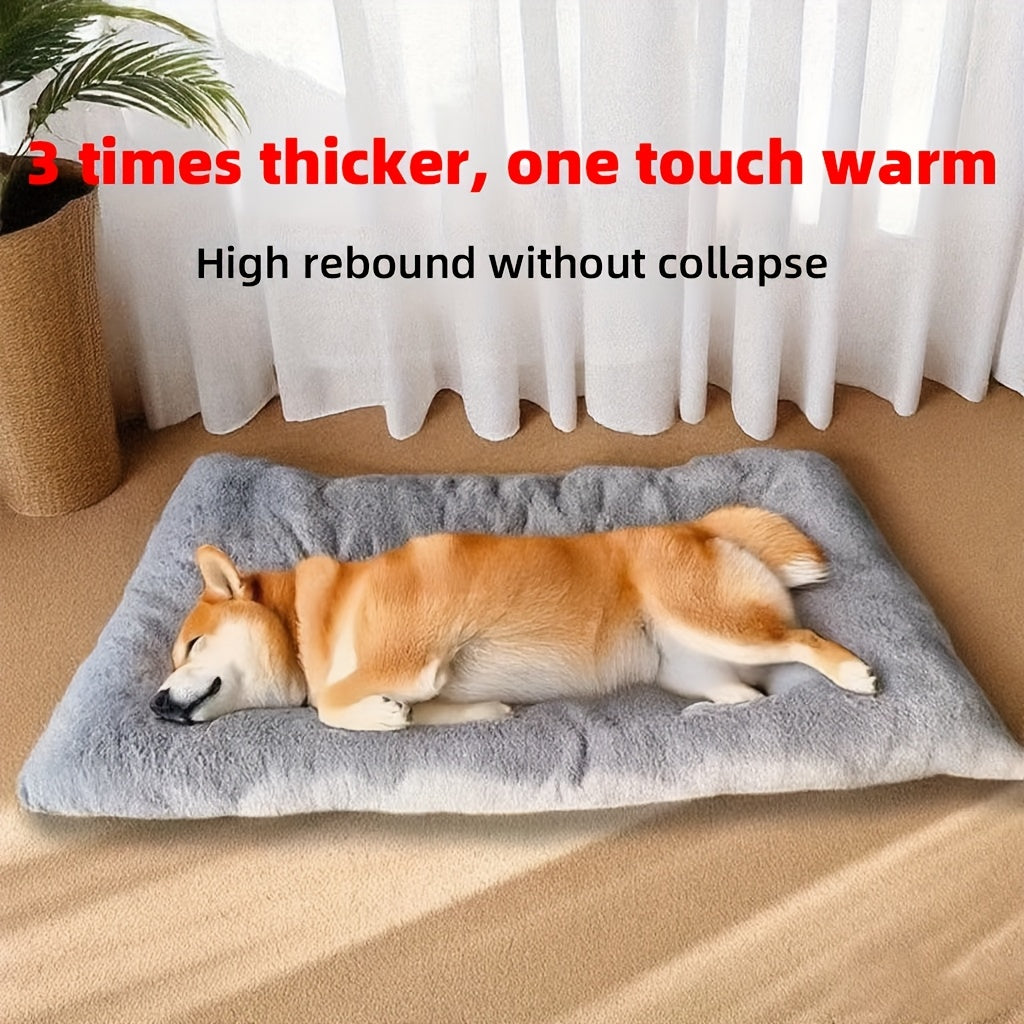 Christmas. A holiday gift for the dog. A warm dog bed in winter. Dog kennel. Dog cage mat. Dog cage mat. Comfortable and soft dog mattress. Dog mattress. Pet bed. Pet bed. Pet mat. Suitable for large dogs such as Golden Retrievers and German Shepherds