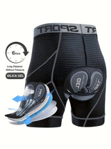 L size men's 5d mesh cycling shorts casual elastic breathable letters elastic waist shorts summer outdoor cycling mountain bike