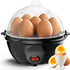 Electric steamed egg cooker | One-touch operation, quick and easy to prevent mistakes, easy to clean, black - PVC material, 220V- 240V power supply, Australian plug