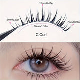 One-piece soft and comfortable false eyelashes natural simulation glue eyelashes reusable whole little devil