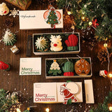 Christmas Creative Handmade Fragrance Candle Gift Box Christmas Tree Little Deer Shape Incense Candle Gift Box