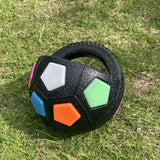 Football-shaped pet dog toys, sturdy and durable tooth-grinding training toys, squeaking sound toys