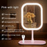 LED makeup mirror, lighted sink mirror, 3-light mode lighting makeup mirror, touch control, portable stand and foldable compact mirror, Light makeup table, rechargeable battery, portable LED makeup mirror, women&